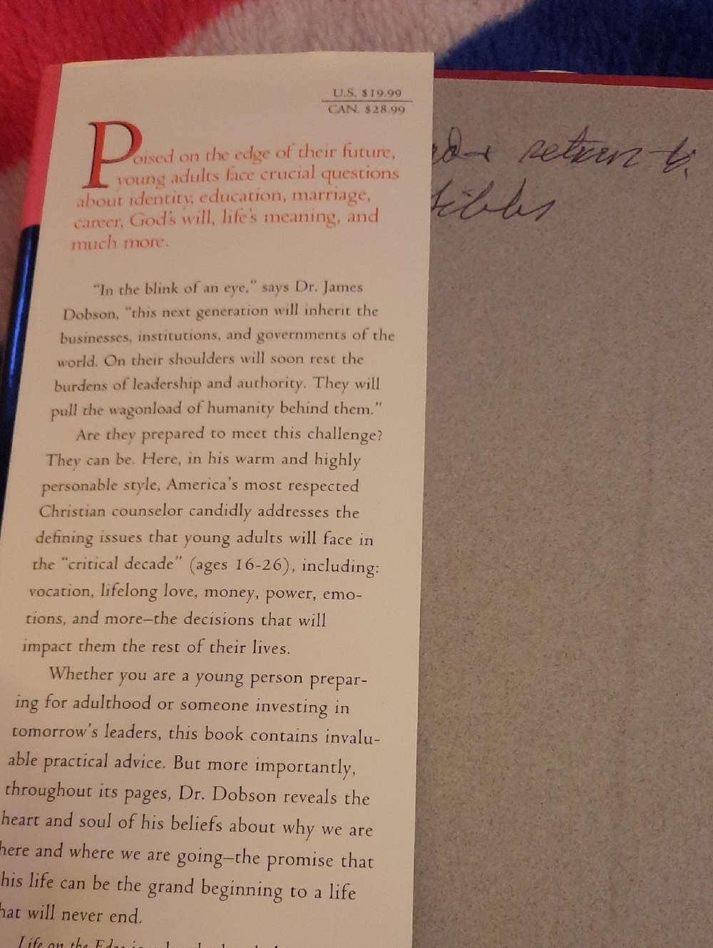 Inspirational Reading  LIFE ON THE EDGE - Picture 3 of 4
